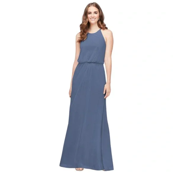 princess polly baby blue dress Dessy Shimmer Junior Bridesmaid Dress Jr543ls In Taupe Silver main image 0